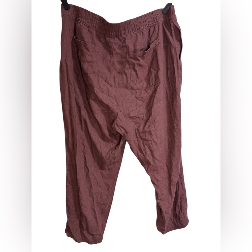 Old Navy High-Waisted Linen-Blend Straight Ankle Pant - XXL - Picture 4 of 6